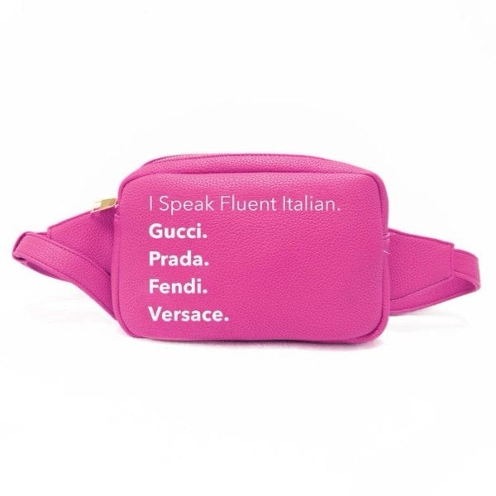 Pink Fluent Italian Belt Bag
